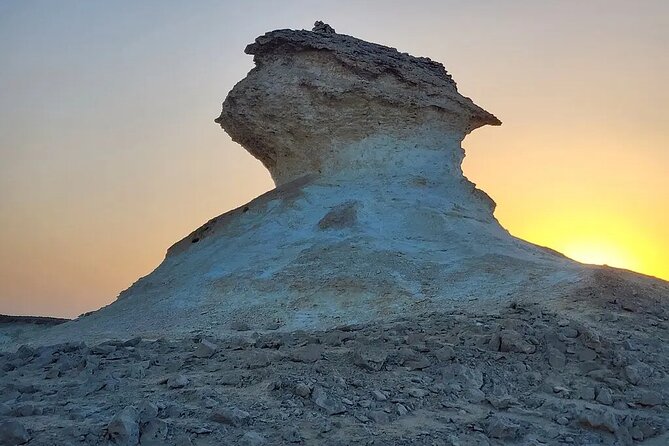 Doha : West Coast Tour on Zekreet Peninsula - Zekreet’s Mushroom Rock and rough limestone