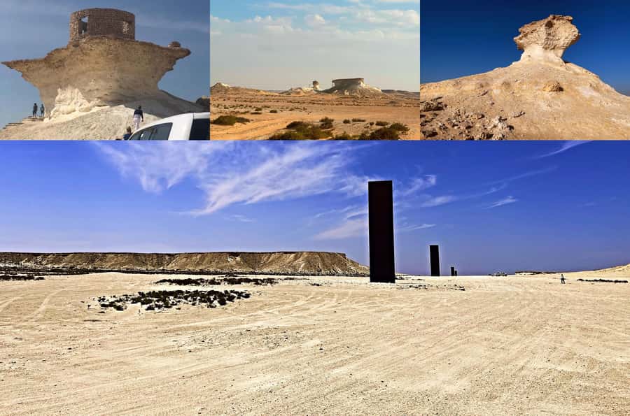Doha: West Qatar Guided Journey With Pickup & Drop-Off - Zekreet’s eye-catching limestone formations