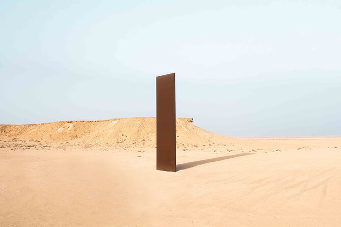 Doha West Qatar Richard Serra Sculpture, Mushroom Rock Tour - Richard Serra’s enormous line of steel