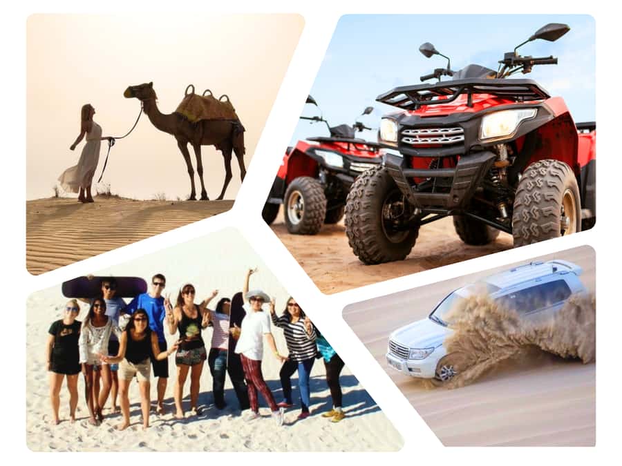 Dune Bashing, Sandboarding, Camel Ride & Optional ATV Ride - Key points to know before booking