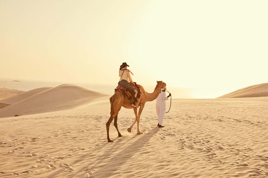 Explore desert Qatar: Off-Road Adventures, dune bashing Tour - A high dune photo stop with room to breathe