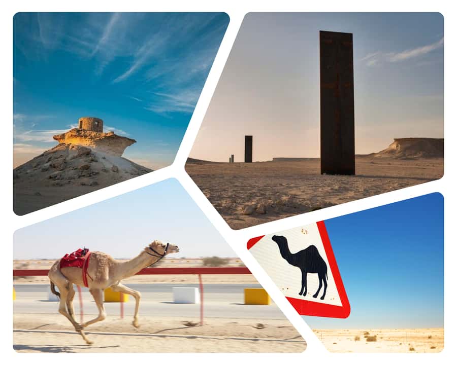 Explore Zekreet: Richard Serra Art & Mushroom Rock Wonders - Brouq Nature Reserve by air-conditioned 4WD