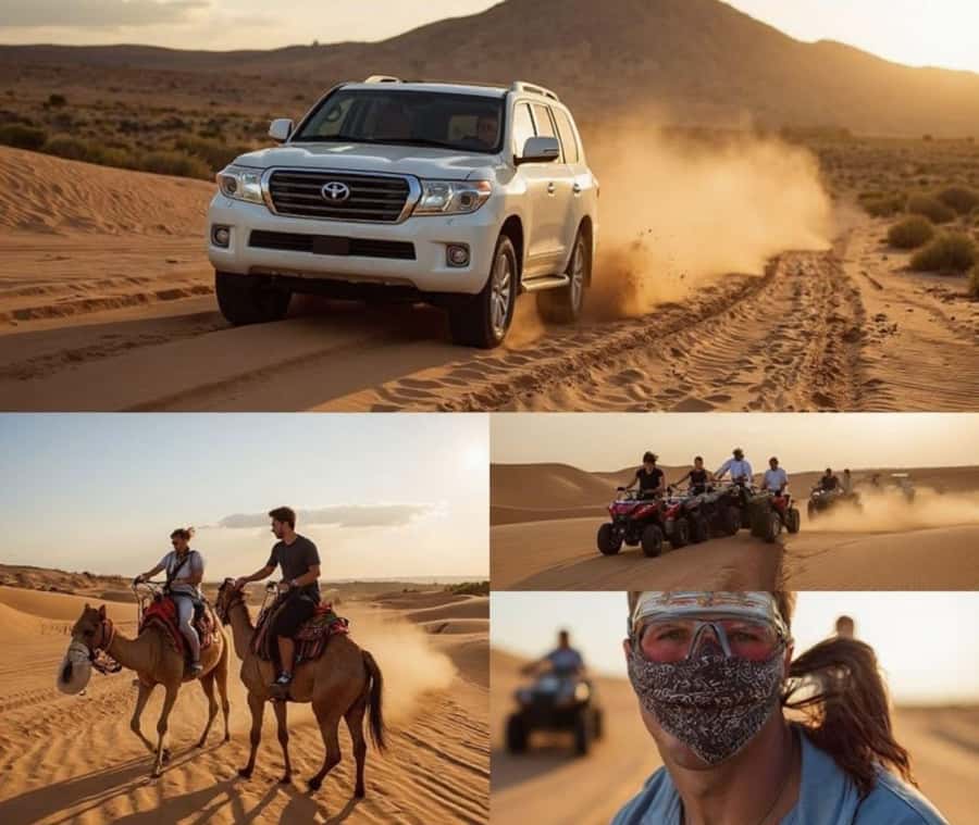 From Doha: Inland Sea Desert Safari with All Activities - The Land Cruiser turns the sand into a roller coaster