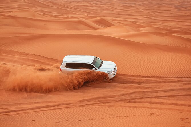 Full-Day Desert Safari with Buffet Dinner || Inland Sea Visit - Dinner, drinks, and what the price covers