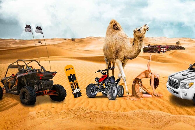 Half Day Desert Safari || Sand Boarding || Camel Ride || Inland Sea Visit || - Key points at a glance