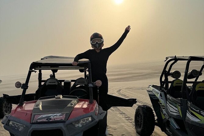 Private Sealine Beach Tour with Desert Activities - Pickup and the ride toward the desert