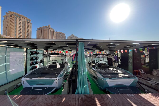 Private Wakesurfing or Wakeboarding along Doha's skyline - Why the private format changes the value