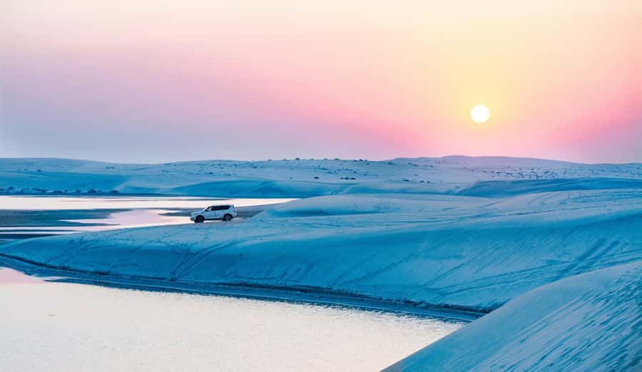 Qatar: Desert Safari, Camel Ride, Inland sea, Sandboarding - The optional quad-bike burst