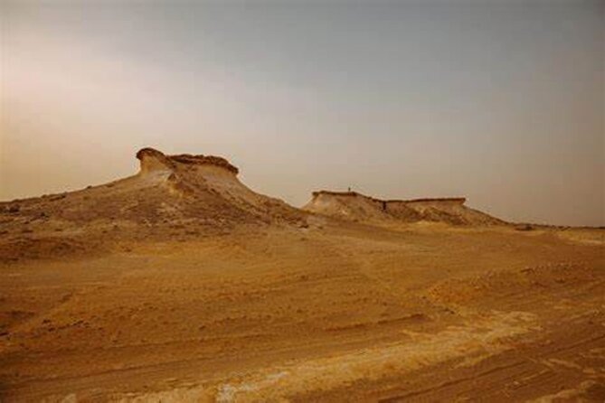 Qatar West Coast Zkreet Richard Sierra Camel Track Rock Formation - From Doha to Al Shahaniya in 40 minutes
