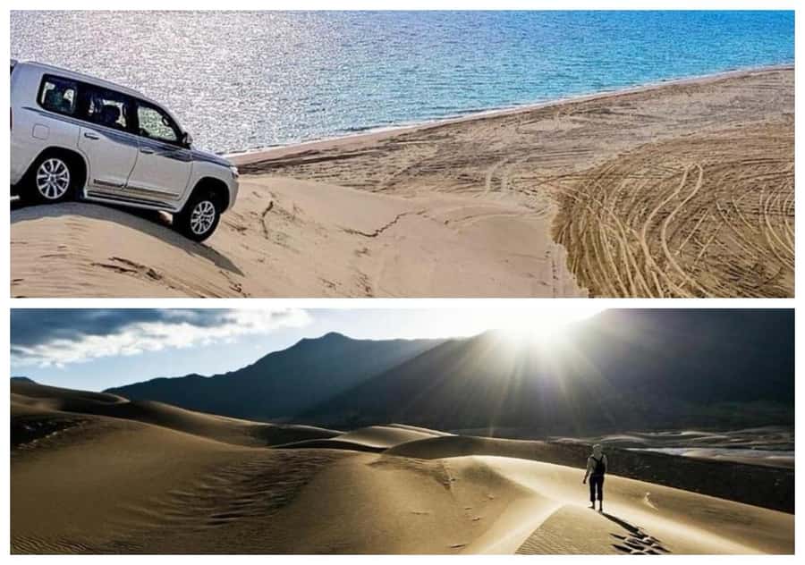 Relax Inland Sea Tour, Desert Safari, Camel Ride, SandBoard - Leaving Doha for Mesaieed’s red dunes