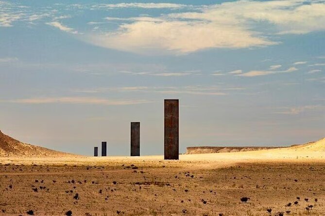 Richard Serra Sculpture Mushroom Rock Formation Tour - Richard Serra’s steel plates in the desert