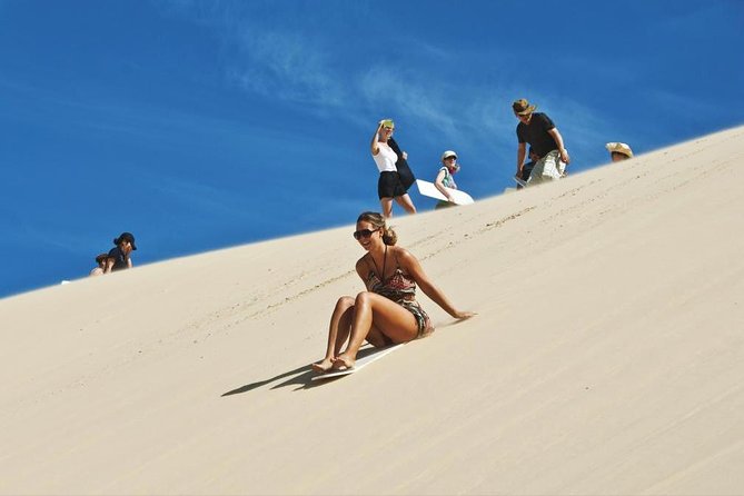 Sharing or Private Safari, Sand Boarding, Camel Ride, inland Sea Quick swim - The camel ride lasts only 5 to 10 minutes