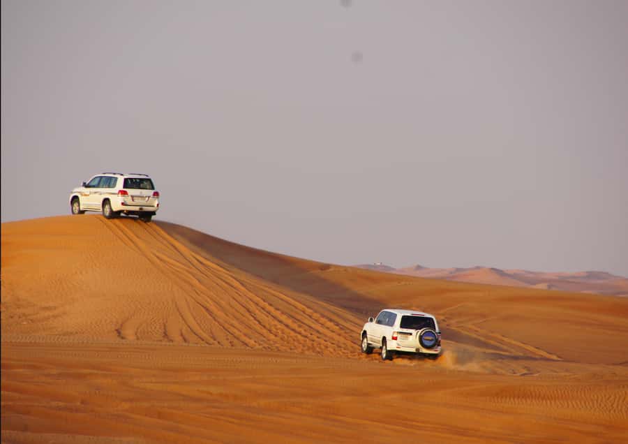 Sunrise : Privare Dune Bashing, Camel Ride & Sandboarding - The 50-minute ride south from Doha