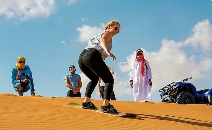 Sunrise/Sunset DuneBashing,CamelRide InlandSea &Sandboarding - Reaching the Inland Sea