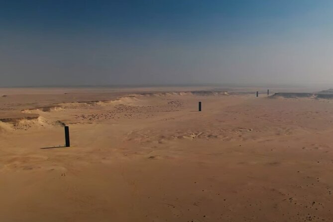 West Of Qatar, Mushroom Rocks, Camel Racing Track, Richard Serra - What the $66 price really covers