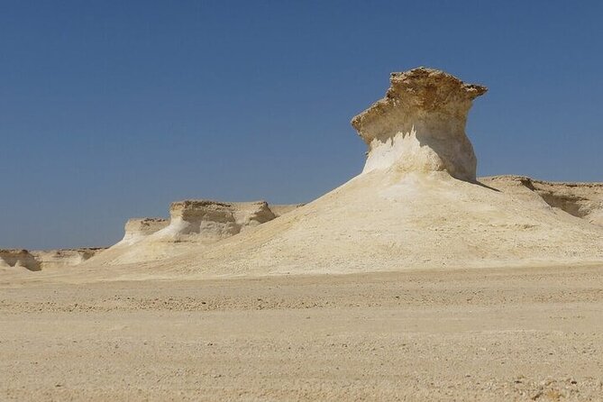 West Of Qatar Richard Serra sculpture, Mushroom Hills,Camel track - Leaving Doha for Al Shahaniya Racetrack
