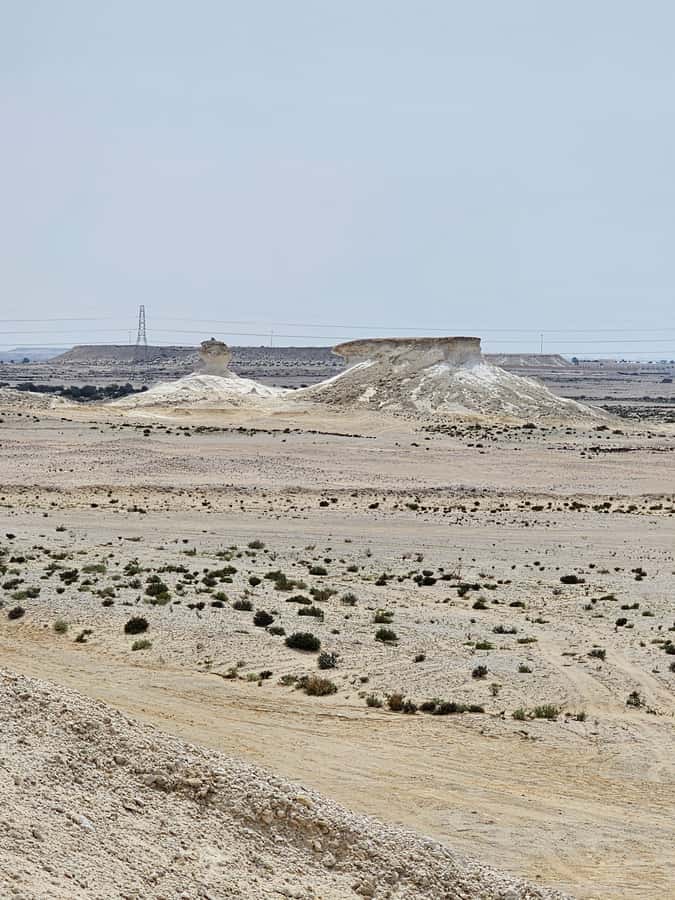 West Qatar-Doha Richard sierra,camel race,mushroom rock - Richard Sierra’s East-West/West-East desert sculpture